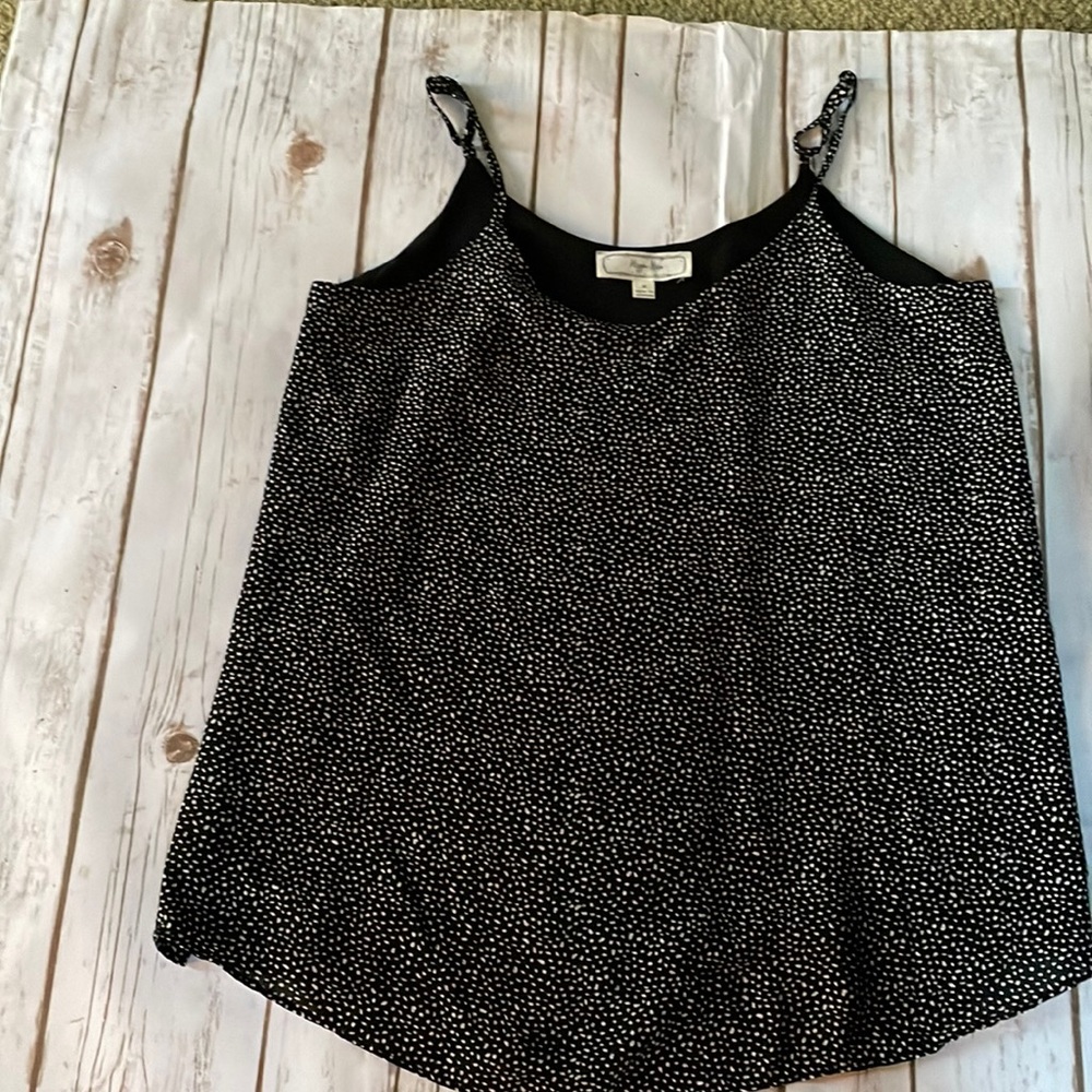 Summer spaghetti strap blouse . Dress top, medium, lined front and back